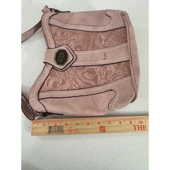 NWT!! B.O.C. Pink Shoulder/Crossbody Faux Leather Handbag Purse Western Cowgirl - Picture 3 of 14